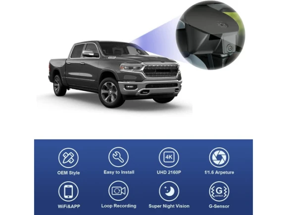 4K Dash Cam for RAM 1500 TRX Classic (Model A) — Dash Cam, Fitcamx