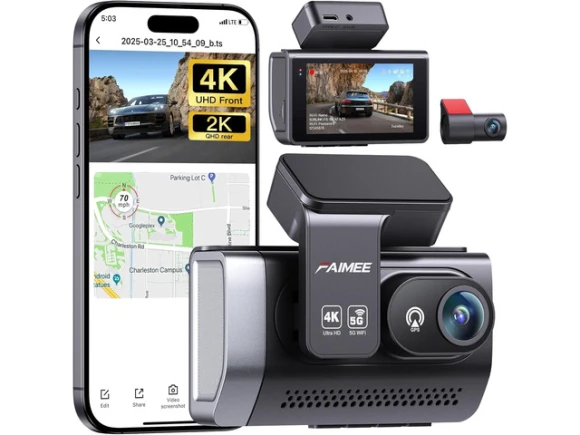 4K Front and Rear Dual Dash Camera — Dash Cam, ilepo