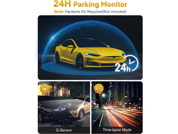 4K Front Dash Camera with 64GB Card — Dash Cam, GKU