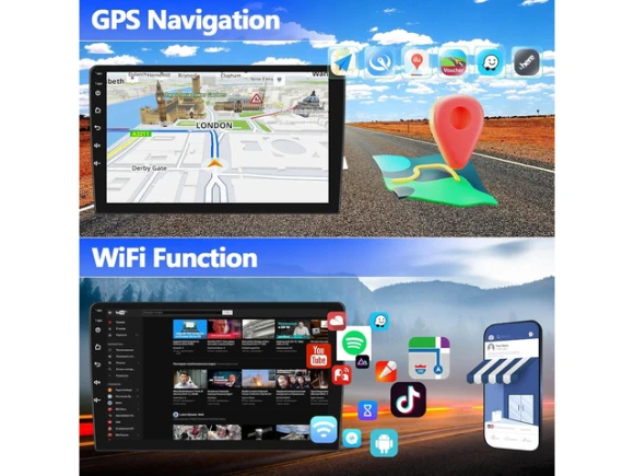 Android Car Radio for Hyundai Elantra (2011, 2012, 2013), 9-inch HD 1080P Touchscreen, 2G+64G — Car Infotainment System, SIXWIN