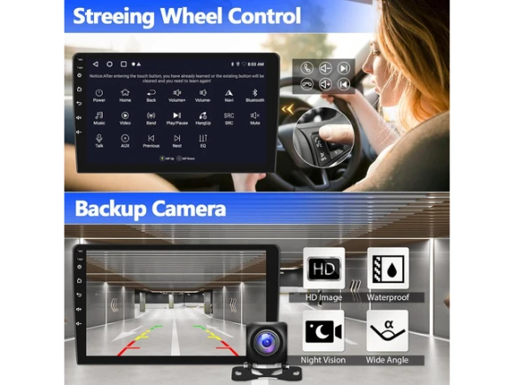 Android Car Radio for Hyundai Elantra (2011, 2012, 2013), 9-inch HD 1080P Touchscreen, 2G+64G — Car Infotainment System, SIXWIN
