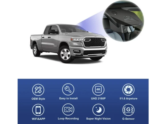 Dash Cam for RAM 1500 2025, 2026 RHO — Dash Cam, Fitcamx