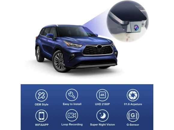 Dash Camera for Toyota Highlander — Dash Cam, Fitcamx