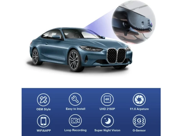 Dash Camera, Model B, for BMW 3 Series and 4 Series — Dash Cam, Fitcamx