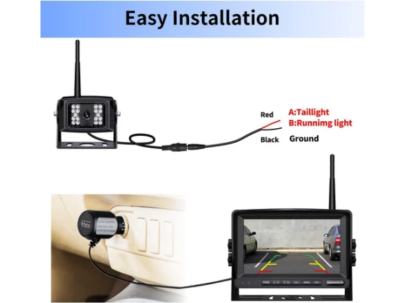 Digital Wireless Backup Camera System Kit — Backup Camera, ilepo