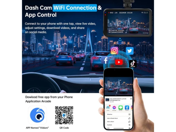 Dual Dash Camera with 64GB Card — Dash Cam, ilepo