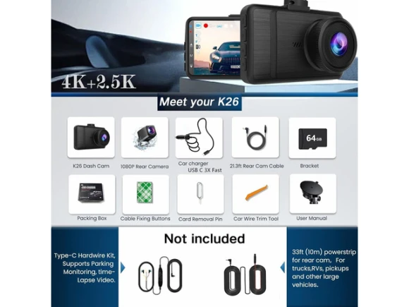 Front and Rear Dash Camera — Dash Cam, ilepo