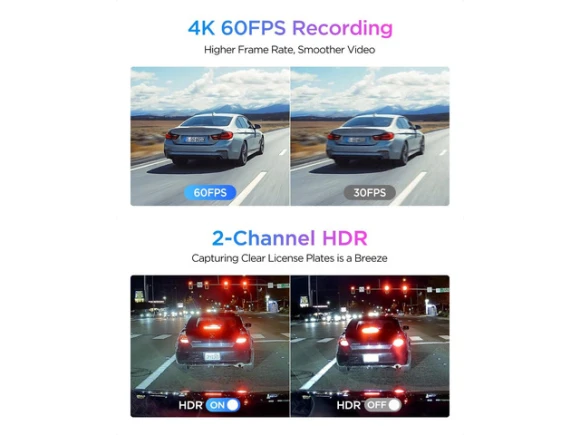 Front and Rear Dual Dash Camera — Dash Cam, VIOFO