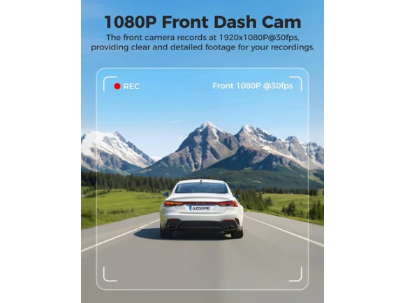 Front Dash Camera, 1080P — Dash Cam, AZDOME