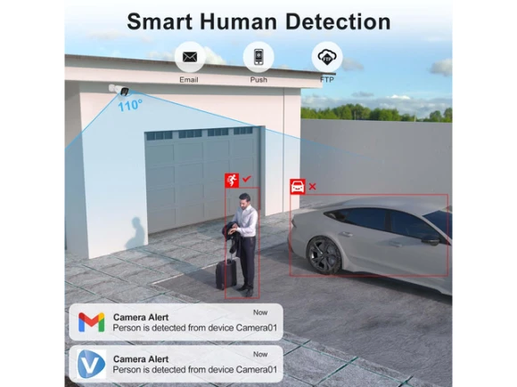 4MP Bullet PoE IP Camera — Security Camera, Anpviz