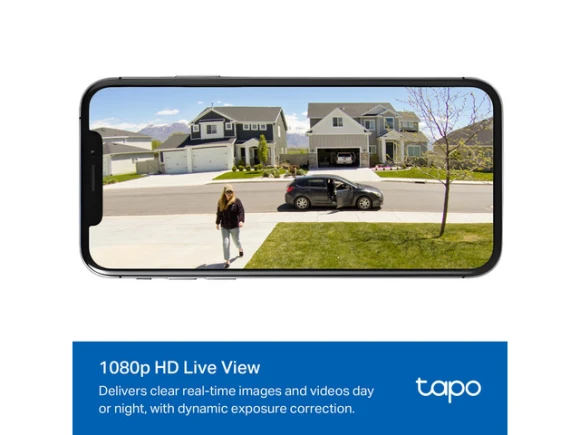 Outdoor Wireless Security Camera with Solar Power — Security Camera, Tapo