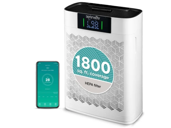 HEPA Air Purifier, White — Air Purifier, SereneLife