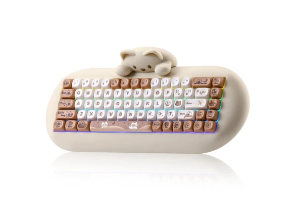 Brown Mechanical Keyboard — Bluetooth Keyboard, YUNZII