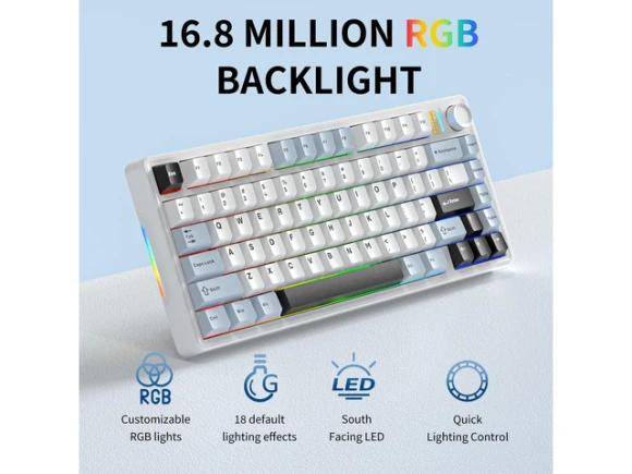 75% Mechanical Keyboard — Bluetooth Keyboard, 7KEYS