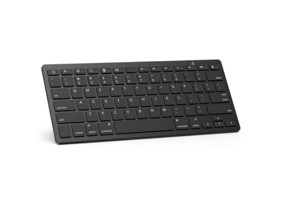 Black Bluetooth Keyboard for iPad, iPad Pro, iPad Air, iPad Mini, and iPhone — Bluetooth Keyboard, OMOTON