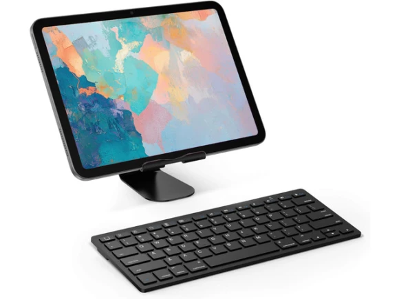 Black Bluetooth Keyboard for iPad, iPad Pro, iPad Air, iPad Mini, and iPhone — Bluetooth Keyboard, OMOTON