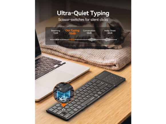 Foldable Bluetooth Keyboard — Bluetooth Keyboard, TECKNET