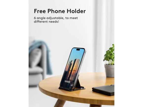 Full-Size Foldable Bluetooth Keyboard with Touchpad — Bluetooth Keyboard, Samsers