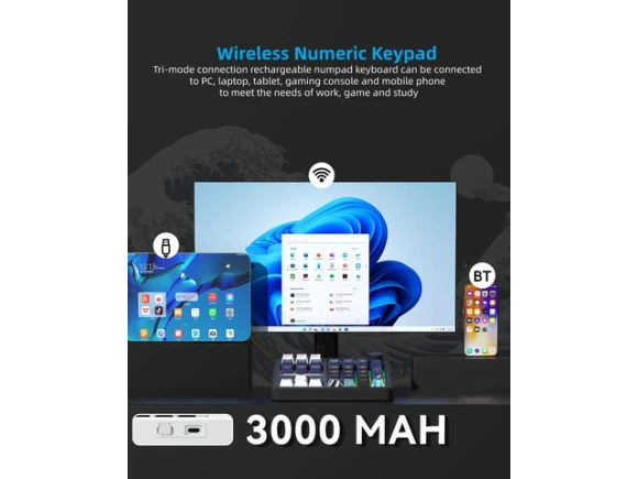 Mechanical Numeric Keypad — Bluetooth Keyboard, Womier