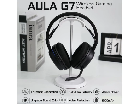 Wireless Gaming Headset, Black — Wireless Earbuds, Strikonx