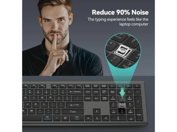 Wireless Keyboard — Bluetooth Keyboard, TECKNET