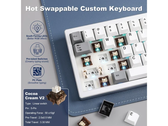 Wireless Mechanical Keyboard — Bluetooth Keyboard, YUNZII