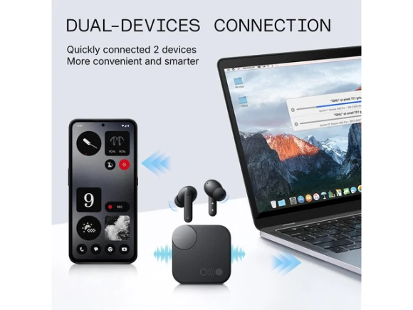 Dark Grey Wireless Earbuds — Wireless Earbuds, CMF BY NOTHING