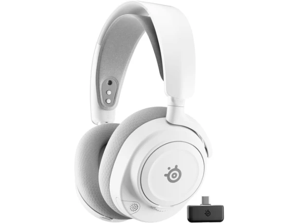 Arctis Nova 7 Wireless Gen 2 Gaming Headset, White — Wireless Earbuds, SteelSeries