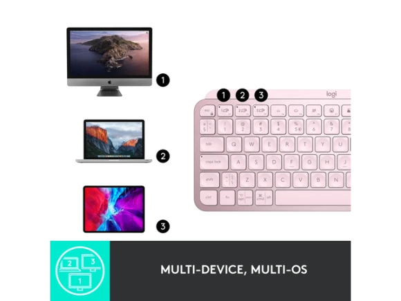 Compact Wireless Keyboard — Bluetooth Keyboard, Logitech