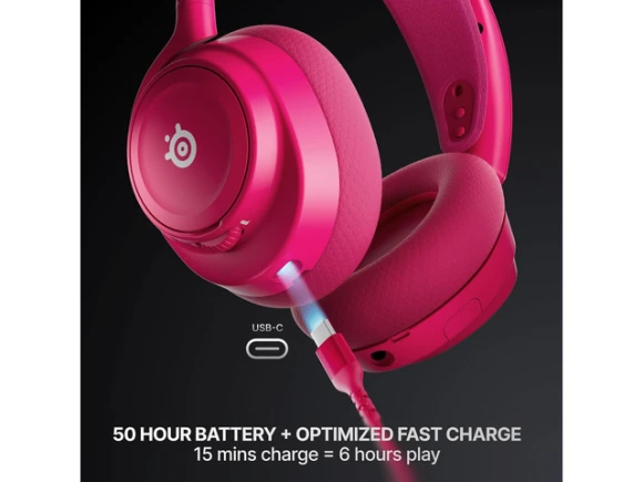 Gen 2 Magenta Wireless Gaming Headset — Wireless Earbuds, SteelSeries