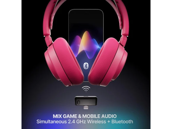 Gen 2 Magenta Wireless Gaming Headset — Wireless Earbuds, SteelSeries