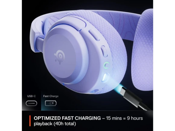 Lavender Wireless Gaming Headset — Wireless Earbuds, SteelSeries