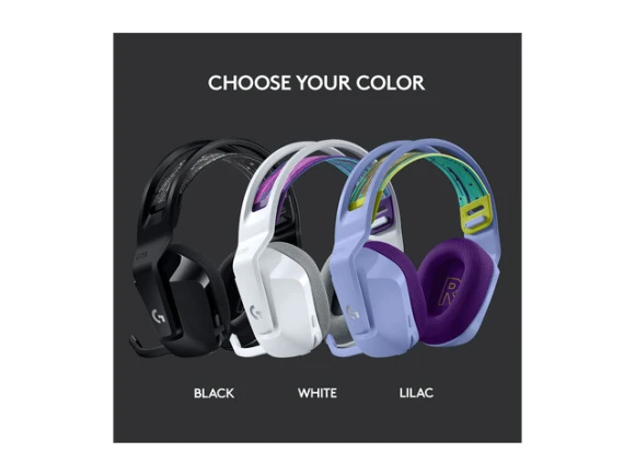 White Wireless Gaming Headset — Wireless Earbuds, Logitech