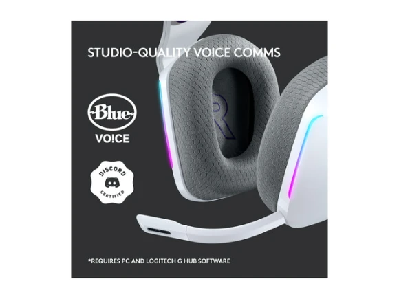 White Wireless Gaming Headset — Wireless Earbuds, Logitech
