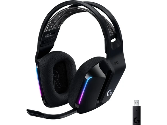 Wireless Gaming Headset, Black, Open Box — Wireless Earbuds, Logitech