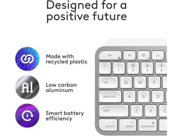 Wireless Keyboard for Mac, Pale Grey — Bluetooth Keyboard, Logitech