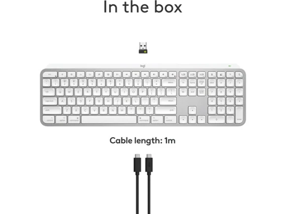 Wireless Keyboard for Mac, Pale Grey — Bluetooth Keyboard, Logitech