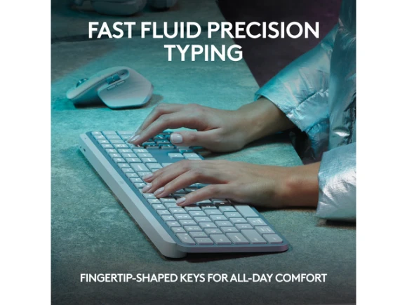 Wireless Keyboard, Pale Grey — Bluetooth Keyboard, Logitech