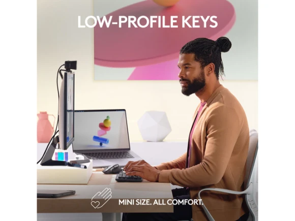 Wireless mechanical keyboard, Space Grey — Bluetooth Keyboard, Logitech