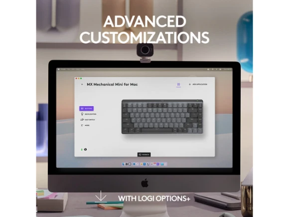 Wireless mechanical keyboard, Space Grey — Bluetooth Keyboard, Logitech