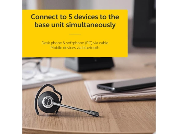 Wireless Telephone Headset, Convertible — Wireless Earbuds, Jabra