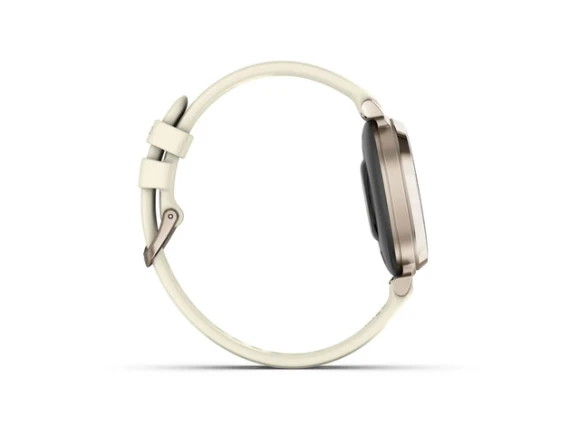 Smartwatch in Cream Gold with Coconut Silicone Band — Smart Watch, Garmin