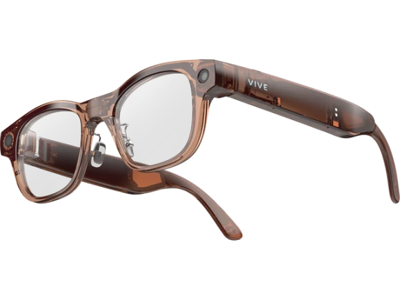 Square Clear-Lens AI Glasses — Smart Glasses, VIVE
