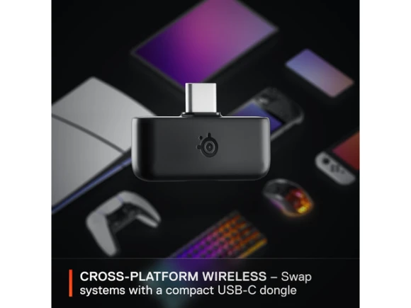 Wireless gaming headset, Black, for PS5 and PS4 — Wireless Earbuds, SteelSeries