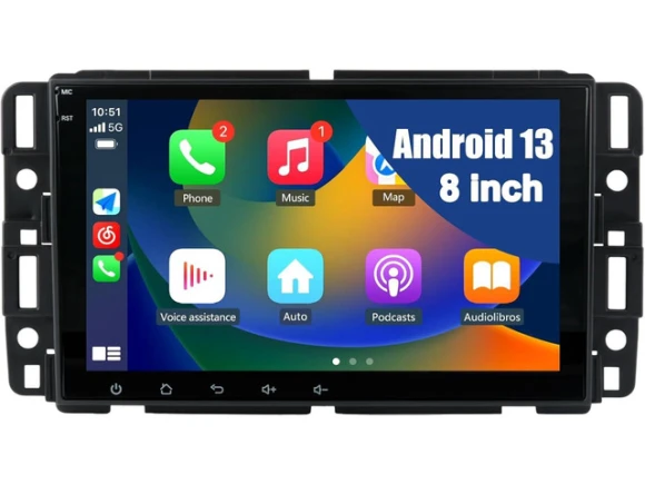 8-inch Android 13 Car Radio with LCD Touchscreen — Car Infotainment System, litillbuly
