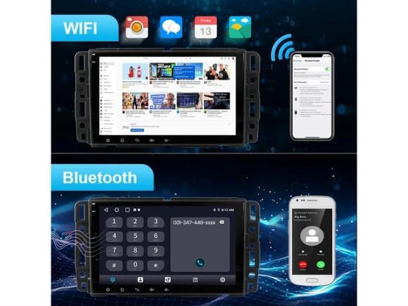 8-Inch Car Radio with Android 13 — Car Infotainment System, litillbuly