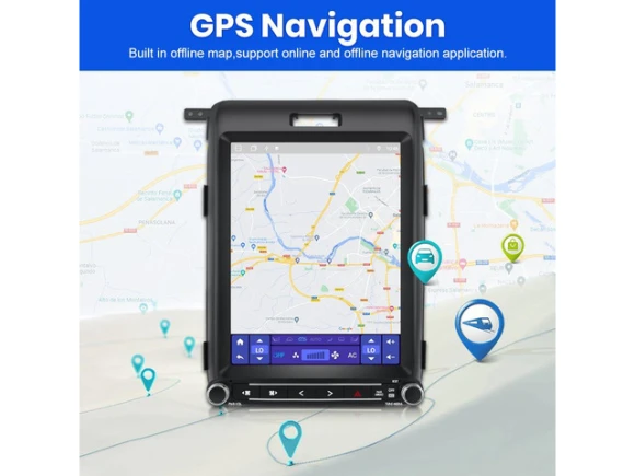 Android 13 12.1-inch car radio for Ford F150 2013 and 2014 — Car Infotainment System, litillbuly