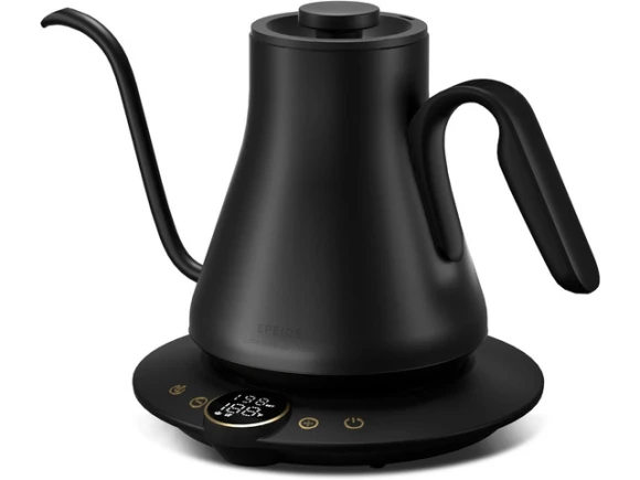 Black 0.9L Gooseneck Electric Kettle — Electric Kettle, STARWELL