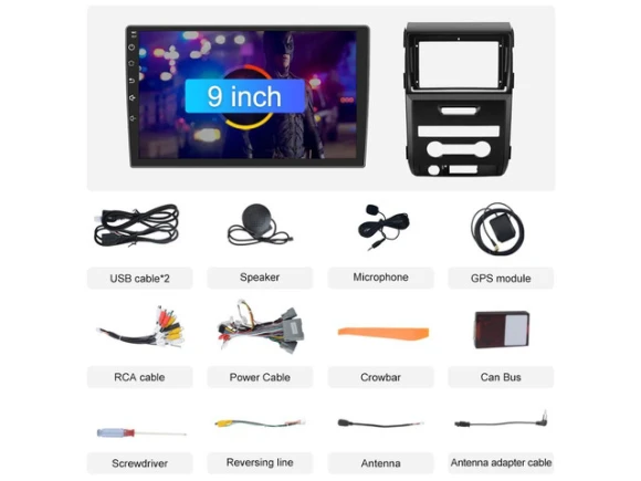Car Radio Head Unit for Ford F-150, 2009–2012, with 9-inch Screen — Car Infotainment System, litillbuly