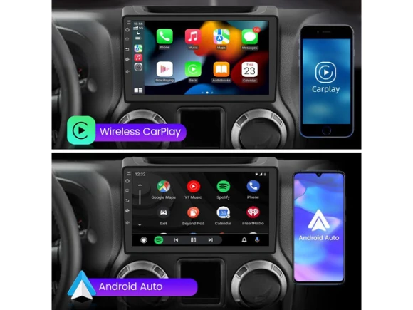 Car Radio Stereo for Jeep Wrangler JK, Gand Cherokee, and Dodge Ram 1500 — Car Infotainment System, litillbuly